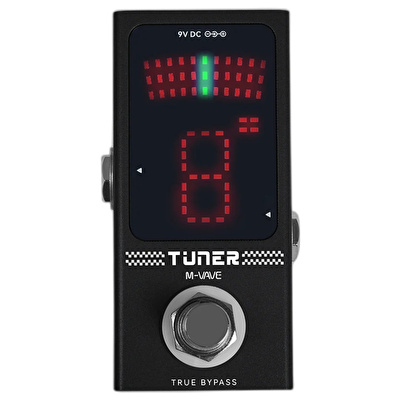 M-Vave TUNER BLACK Chromatic Tuner Gitar Pedalı